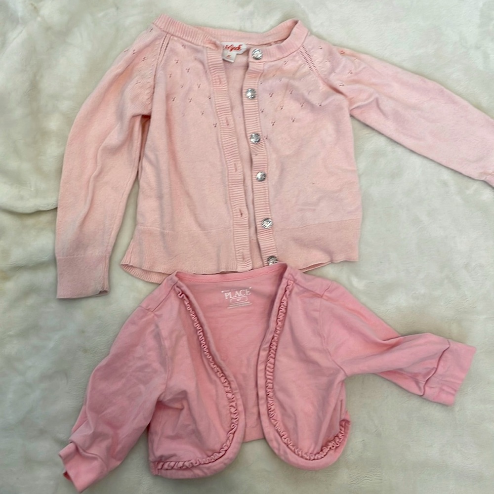 Pink sweater and shrug combo 2T